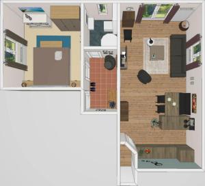 Půdorys ubytování Villa Balticum - Ferienwohnung 2
