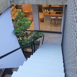 an overhead view of a living room and a dining room at Huahin House Premium in Hua Hin