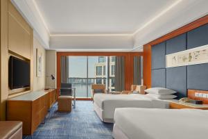 TV a/nebo společenská místnost v ubytování Four Points by Sheraton Suzhou