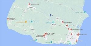 une carte de la ville de San Francisco dans l'établissement Haus Gud Hööb Whg 08, à Wyk auf Föhr