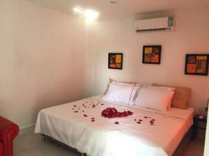 Voodi või voodid majutusasutuse Manzanillo Beach toas