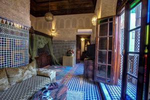 Posezení v ubytování Riad Salam Fes