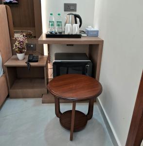 Kuchyň nebo kuchyňský kout v ubytování Emerald Suites