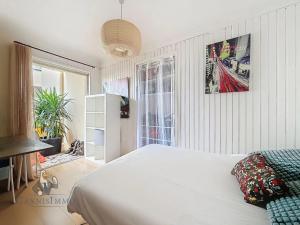 Posteľ alebo postele v izbe v ubytovaní Océan front apartment
