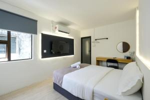 TV a/nebo společenská místnost v ubytování Loft 82
