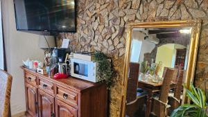 Kuchyň nebo kuchyňský kout v ubytování Room & Relax EleinaD