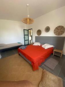 Ένα ή περισσότερα κρεβάτια σε δωμάτιο στο La Villa MZ