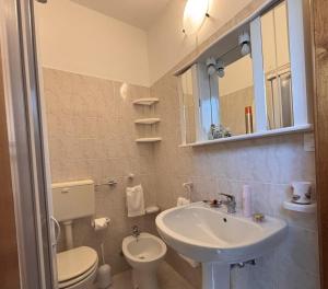 Koupelna v ubytování Residencefusaro pajare Specchia