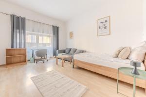 Voodi või voodid majutusasutuse Spacious House Krems toas