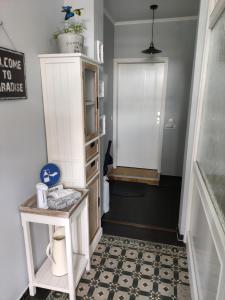 Kuchyň nebo kuchyňský kout v ubytování FEWO Altstadt Hückeswagen"das historische"