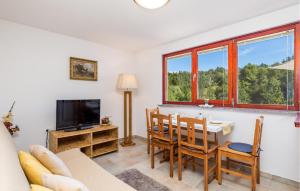 Un televizor și/sau centru de divertisment la 1 Bedroom Cozy Apartment In Lokve