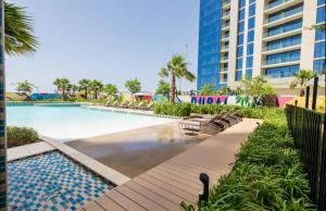 Bazén v ubytování Dubai Aykon city nebo v jeho okolí