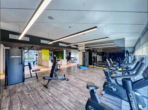 Fitness centrum a/nebo fitness zařízení v ubytování Dubai Aykon city