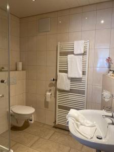 Koupelna v ubytování Hotel Klosterhof