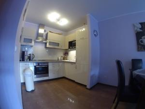 Kuchyň nebo kuchyňský kout v ubytování Aquarius-Aqua Apartment