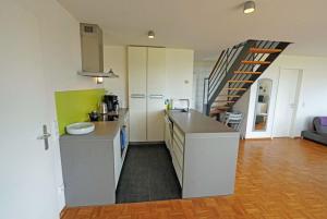 Kuchyň nebo kuchyňský kout v ubytování Ferienwohnung Fischerblick