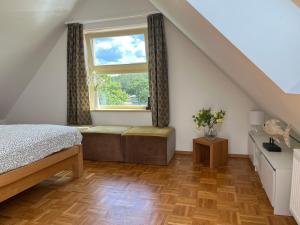 Katil atau katil-katil dalam bilik di Ferienwohnung Fischerblick