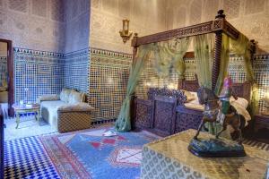 Posezení v ubytování Riad Salam Fes