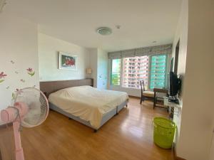 Ένα ή περισσότερα κρεβάτια σε δωμάτιο στο Seaview & Mountainview Private Condo Room, Cha-am +29 φωτογραφίες