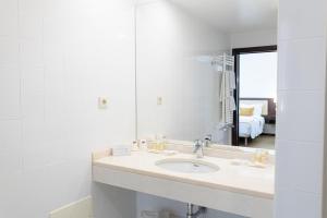 Koupelna v ubytování Hotel Sao Jose