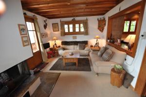 Istumisnurk majutusasutuses Chalet Tendre est la Nuit à Gryon - 6 personnes, belle vue, tout confort