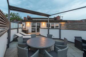 Balkón nebo terasa v ubytování Penthouse-Maisonette - City Center, Highspeed Internet, Garage