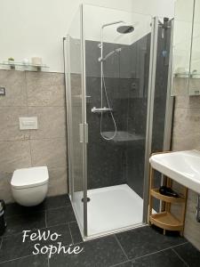 Koupelna v ubytování Haus Sophie