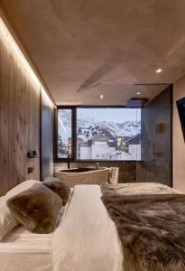 Postel nebo postele na pokoji v ubytování Penthouse Nevado - Apartments with 360 view