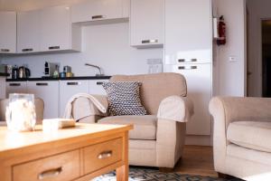 Köök või kööginurk majutusasutuses The Beach