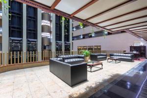 Ouro Minas Hotel Belo Horizonte, Dolce by Wyndham的休息区