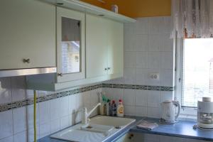 A kitchen or kitchenette at Sándor Apartman