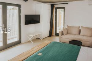 Телевизор и/или развлекательный центр в The Pines Boutique Villa - Vama Veche