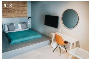 Кровать или кровати в номере The Pines Boutique Villa - Vama Veche