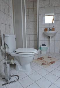 Koupelna v ubytování Ubytování Poustka