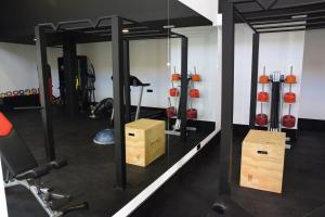 Posilňovňa alebo fitness centrum v ubytovaní Residence Muna 3055