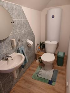 Koupelna v ubytování Apartmány Šumava Boubín