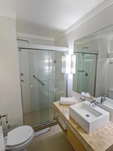 Stay Inn Santos Sua acomodação com cara de Hotel的一间浴室