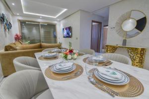 Ruang duduk di Appartement Belle Vue Agadir