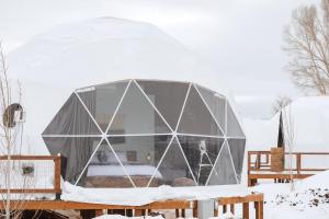 a dome house in the snow at Tammah Jackson Hole in Wilson +44 photos