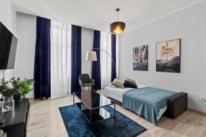 Postel nebo postele na pokoji v ubytování Fast Wifi I 4 min to U3 Zipperer Straße