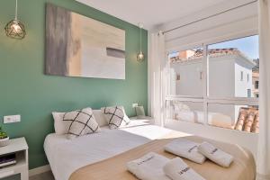 Posteľ alebo postele v izbe v ubytovaní C89 - Penthouse with private Terrace