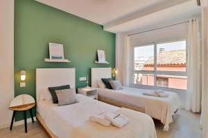 Posteľ alebo postele v izbe v ubytovaní C89 - Penthouse with private Terrace