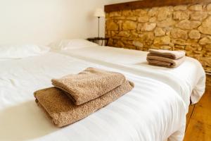 Posteľ alebo postele v izbe v ubytovaní Chateau Camp del Saltre Prayssac