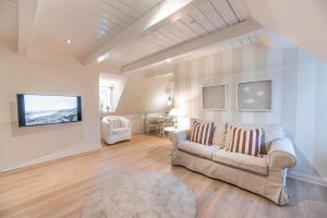Posezení v ubytování Landhaus am Meer - Whg 6 Föhrer Ley