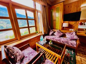 TV a/nebo společenská místnost v ubytování Snow Clad Riverview Hotel & Resort, Manali
