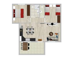 Půdorys ubytování Bungalow Melisa 7