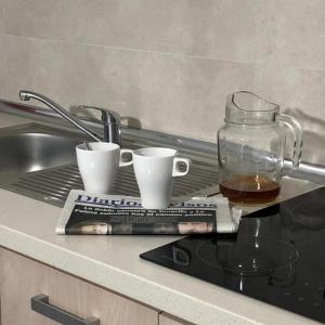 Príslušenstvo na prípravu kávy alebo čaju v ubytovaní Apartamento AQUAVIVA - El Médano