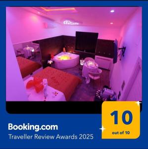 TV a/nebo společenská místnost v ubytování B&B GRECALE Suite & Spa