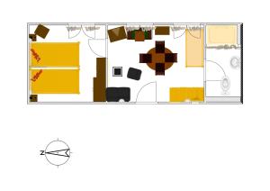 planta de una habitación con tendedero en Ferienwohnung mit Meerblick, en El Guincho