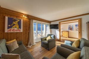 Χώρος καθιστικού στο Chesa Bellavista - St. Moritz